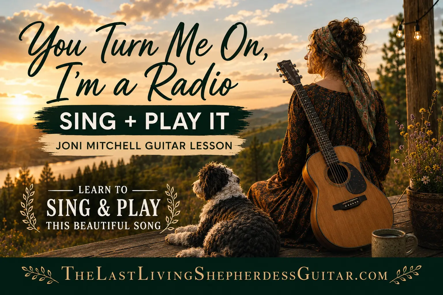 Lesson cover for You Turn Me On, I'm a Radio by Joni Mitchell